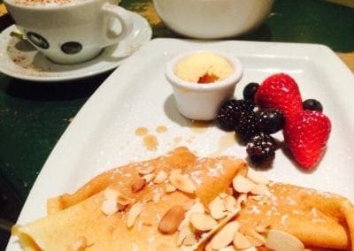 Pancakes Forest Fruit Ice Cream Crepes Dessert Breakfast The Gate Restaurant Navan Meath Coffee