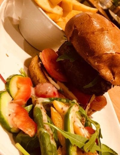 Gourmet burger and salad The Gate Restaurant and Cafe Navan Meath
