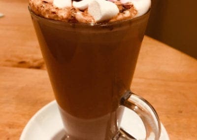 Hot chocolate with marshmallows The Gate Restaurant and Cafe Navan Meath