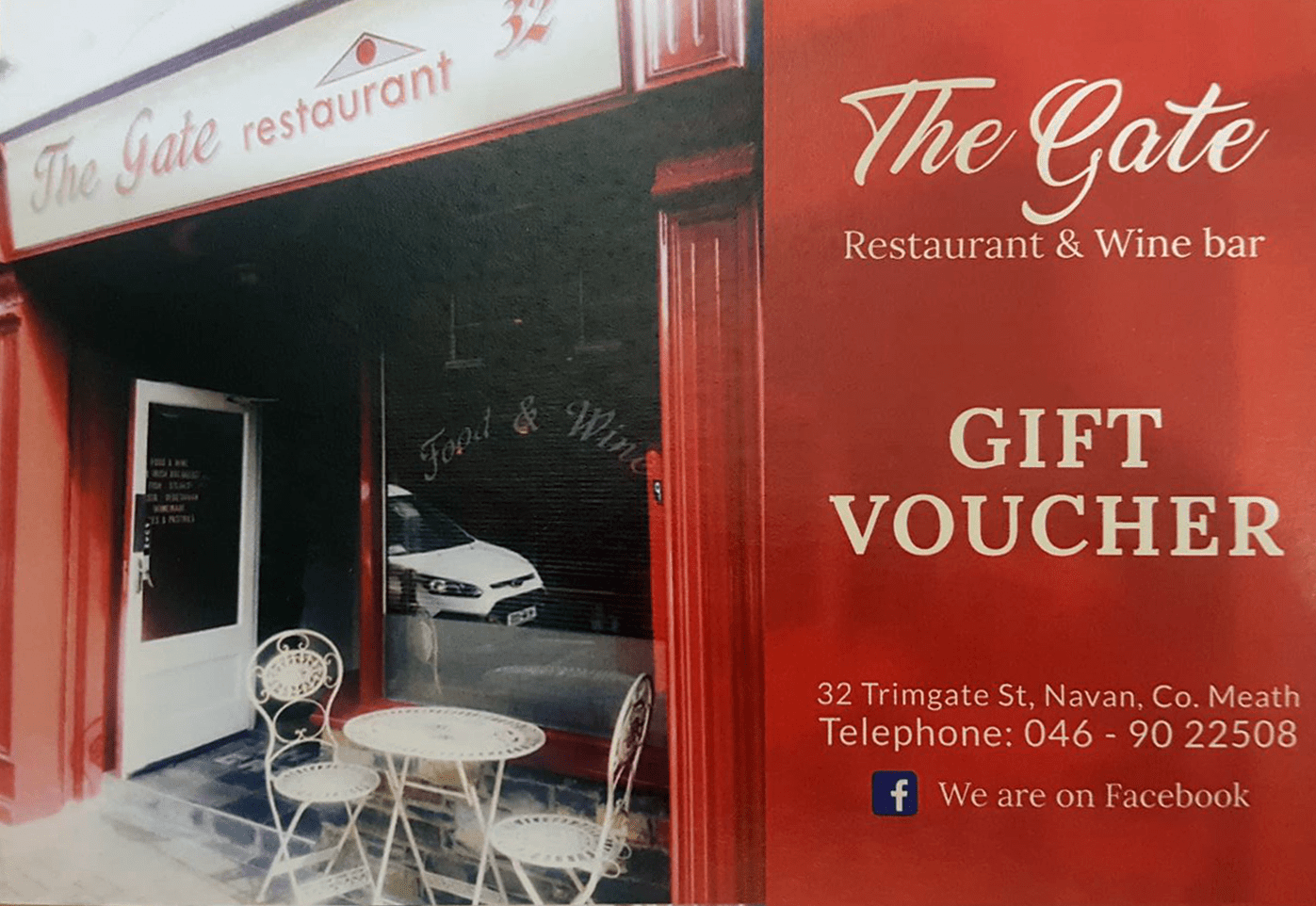 The Gate Restaurant Gift Voucher